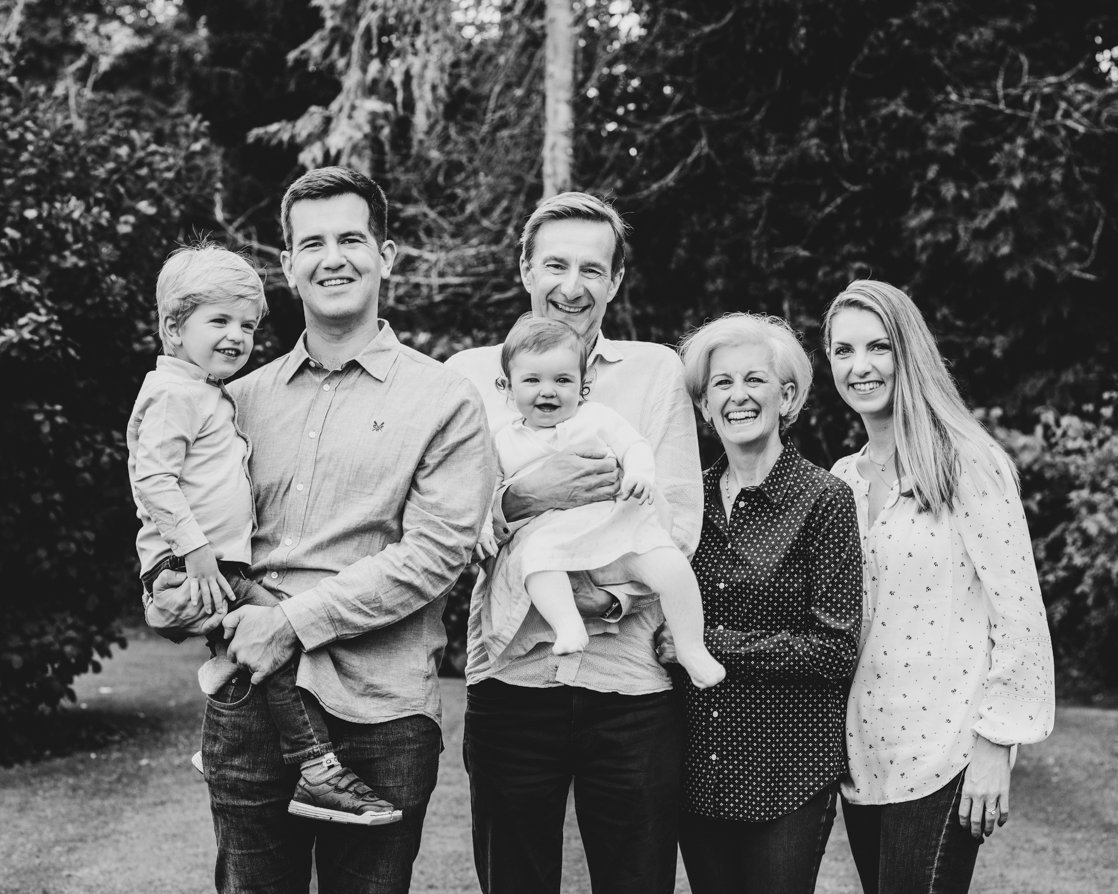 Capturing heartfelt moments between generations in Surrey