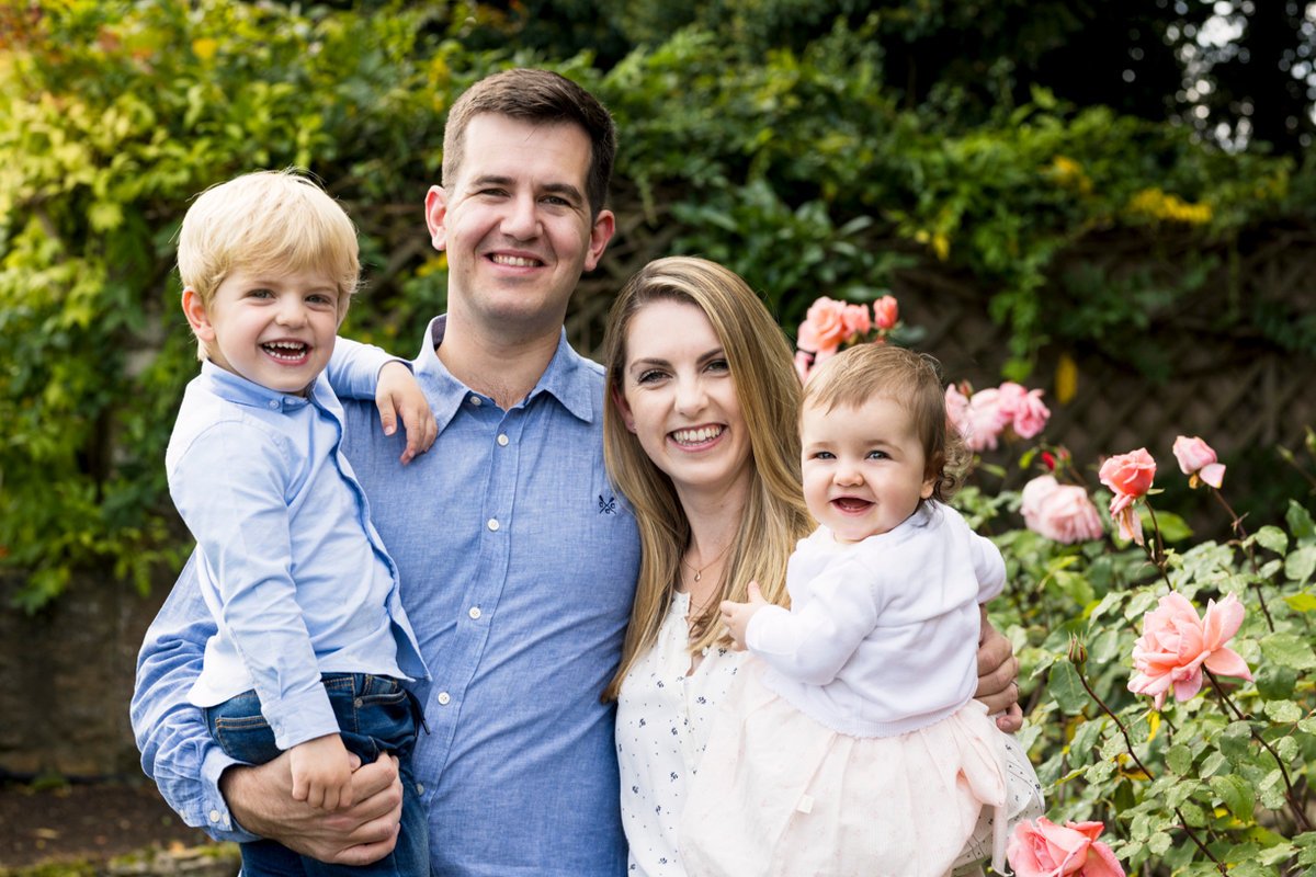 Outdoor family photo session in Surrey countryside setting
