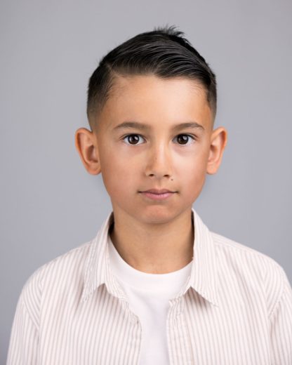 Young model headshot profile