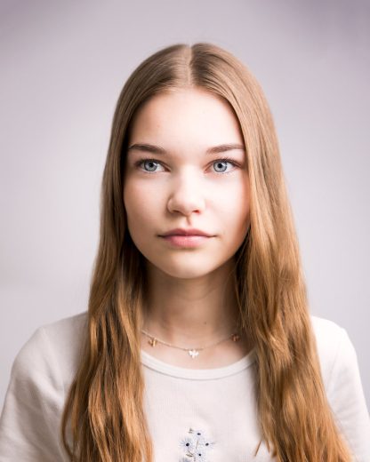 Young model headshot