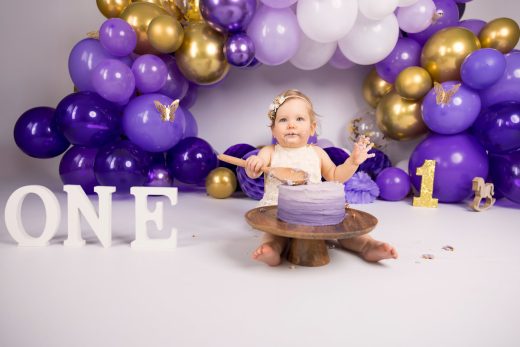 Purple and gold theme